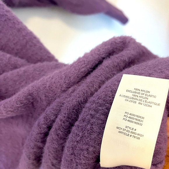 Wilfred Free Hush Knit Turtleneck Purple 2XS Oversized Plush - Picture 9 of 14
